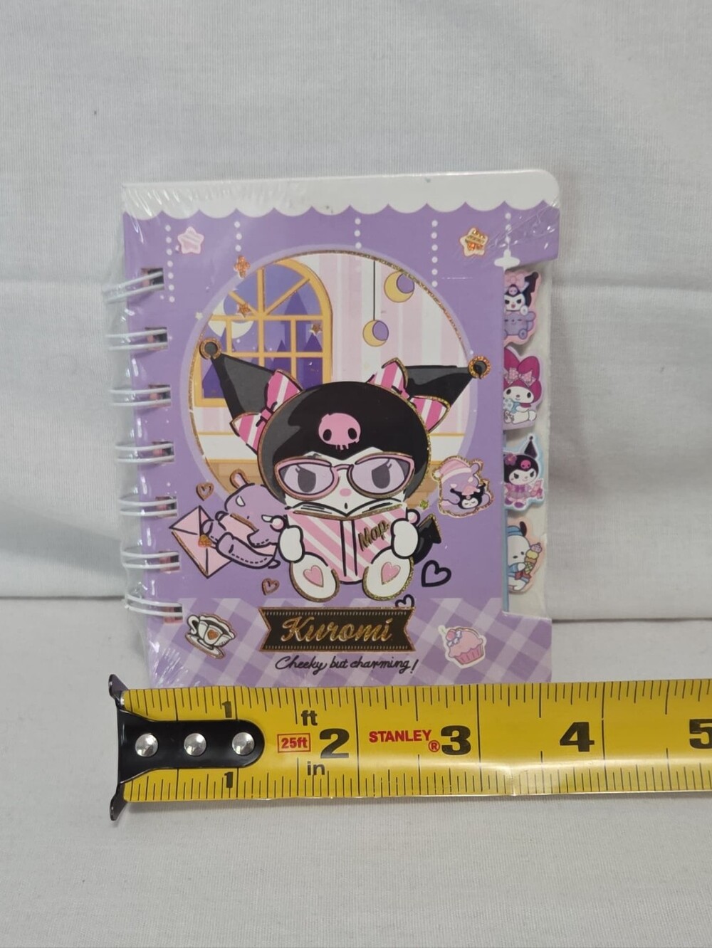 Kuromi tabbed mini notebook - Picture 4 of 5